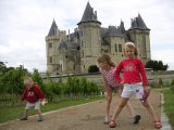 children at Saumur castle
